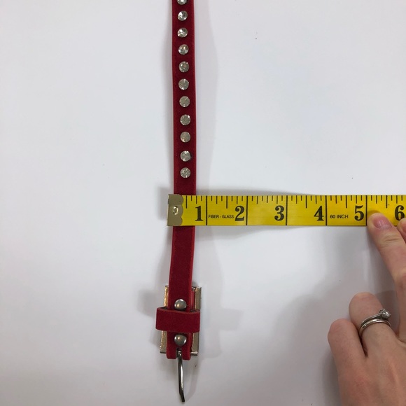 ❌SOLD❌Red Velvet Belt - Picture 4 of 6